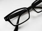 JEFF Hornrim Horn Rim 2.25 Reading Glasses Black Clear Nerd Geek Style 