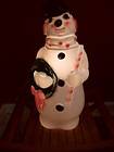 Vintage Snowman Blow Mold Blowmold Christmas Blow Mold 13 Empire 1968