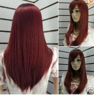 red human hair wigs in Womens Wigs