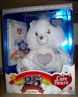 Care Bear 25th Anniversary Swarovski Crystal & Silver BEAR Coll. Ed 
