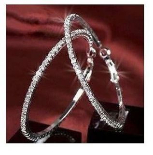 big silver hoop earrings in Earrings