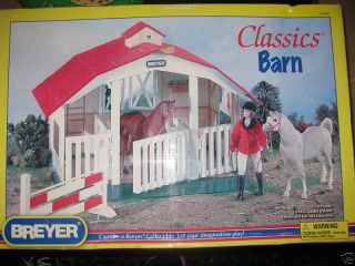 Breyers Classics Barn Collectible 3 Stall Barn & Jump