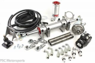   Double Ended Full Hydraulic Steering Cylinder Kit w/ P Pump