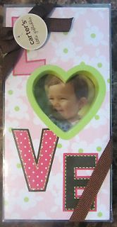   CARTERS LITTLE GIFTABLES BABY GIRL LOVE PICTURE FRAME PERFECT GIFT