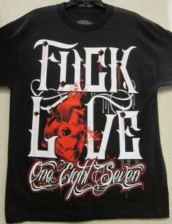 187 Inc Mens T Shirt F**K Love