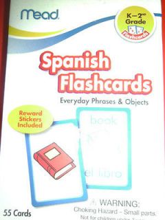   Flashcards by Mead New in Box 54 cards 1 Insruction Card & Stickers