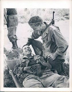 44 World War II Nothing but a Scratch Soldiers Legs hurt Stretcher 