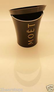 Moet & Chandon Ice Bucket / Cooler  Black with Gold Branding
