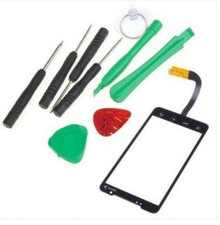   Screen Lens Digitizer Glass Replacement For HTC EVO 4G free Tools