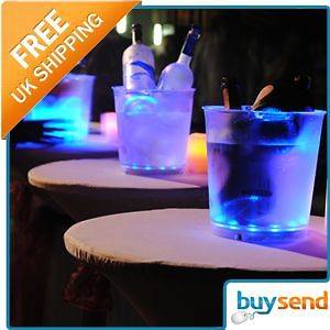 LED Flashing Light Up Sound Senstive Ice Drink Bucket