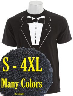 Funny T Shirt Tuxedo Wedding Groom Tie Shirt S   2XL @MANY COLORS