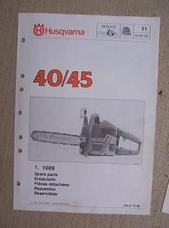 husqvarna model 40 chainsaw parts