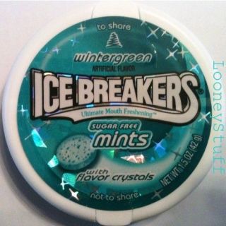ICE BREAKERS MINTS WINTERGREEN Sugarfree 16 1.5oz Packs