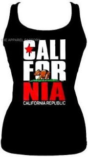 NEW CALIFORNIA REPUBLIC Bear Tank Top Shirt LA S M L XL 2XL 3XL Free 
