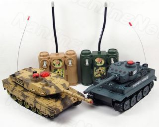   RTR Infrared Battle Fighting Tiger VS M1A1 Tanks with Sound and Light