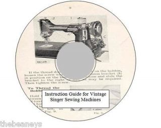 Vintage Sewing Machine Instruction Manual Singer 15 66 99k 31 15 201 