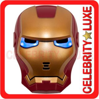 New Iron Man Ironman 2 Adult Mask Light Up Eyes Fancy Dress Up Costume 