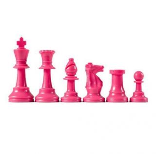 New Chess Pieces   17 Color Staunton Chessmen (Pink)