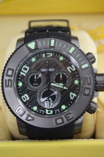 Invicta Sea Hunter Pro Diver Chronograph Black Watch 0413 Full Sized 