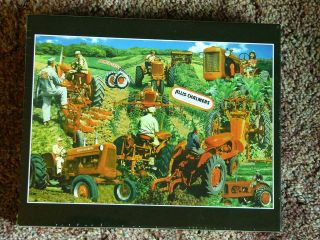Allis Chalmers Tractor Puzzle OLD ALLIS G,WD 45 Tractors,Plow,Round 