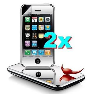 Pack MIRROR LCD Touch SCREEN PROTECTOR for Apple iPHONE 3G 3Gs Cover 