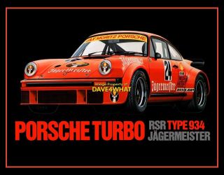   12 PORSCHE RSR 934 TURBO JAGERMEISTER Race Car Kit 12040 MIB OOP