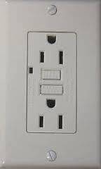 15 Amp GFCI Outlet Receptacle White W/Light 2008