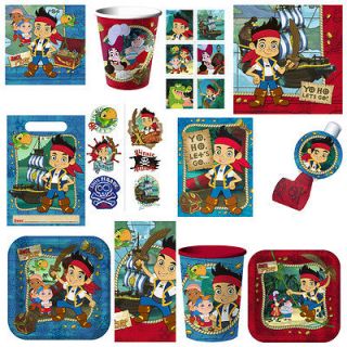 JAKE AND THE NEVER LAND PIRATES BIRTHDAY PARTY SUPPLIES 