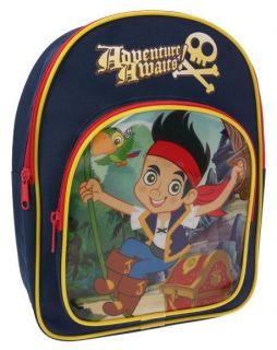 JAKE AND THE NEVERLAND PIRATES DOUBLE POCKET BACKPACK RUCKSACK SCHOOL 