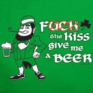 FCUK Kiss Beer ME Im irish st. patricks day T SHIRT