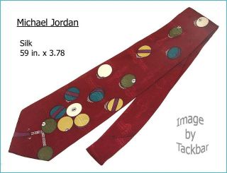 Mens Michael Jordan Designer Billiards Novelty Silk Dress Tie 316