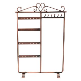 New Jewelry Necklace Earring Display Stand Rack Holder Bronze T 062c 