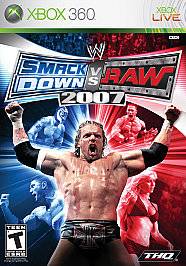 WWE SMACKDOWN VS RAW 2007 XBOX 360 WRESTLING GAME WWF 