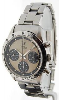 Rolex Paul Newman Daytona Chronograph 6239 Steel Riveted Bracelet 
