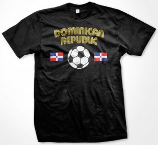 Dominican Republic Soccer Mens T Shirt Football Flag