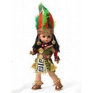 New Madame Alexander Mexico Intl Doll w/ Aztec Costume Bent Knee 