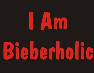 AM BIEBERHOLIC Funny Justin Bieber Music Idol Fans Club Hoodie 