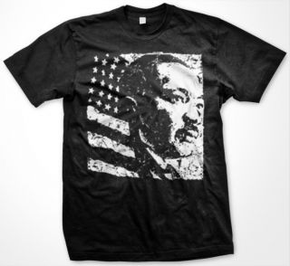Martin Luther King Jr American Flag Mens T Shirt