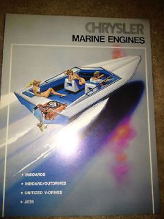 Chrysler Boats 70s Marine Engines Catalog JET Super Bee III & 440 6 