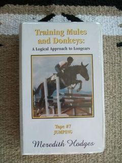 Training Mules @ Donkeys  Meridith Hodges vhs tape #7 NEW w/Guide