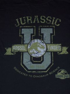 Jurassic Park (Movie) Jurassic U T Shirt (Size Large, Color Black 