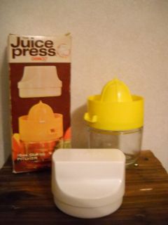 Antique Vintage Gemco 1960s Complete Orange Juicer