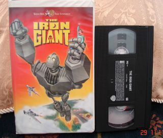 Iron Giant VHS VIDEO ANIMATED Family Jennifer Aniston Harry Connick Jr 