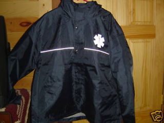 EMT EMS Jacket Paramedic coat. Reflective Emblems