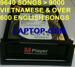 2TB Hard Drive Vietnamese English Karaoke for Mplayer M player 1.5k