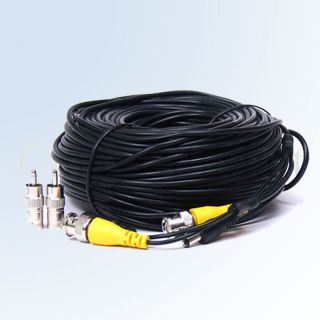   CCTV Video Power Cable CCD Security Camera DVR Wire BNC RCA Cord 3JE