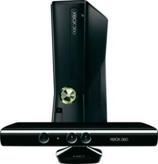   Xbox 360 S (Latest Model)  with Kinect 250 GB Glossy Black Console (NT