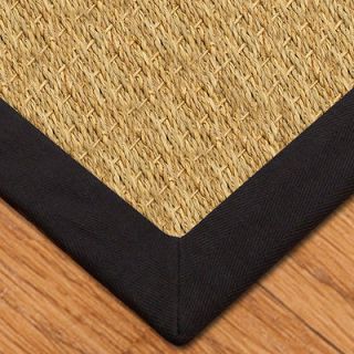 Maritime 8x10 Black 100% All Natural Seagrass Area Rug Carpet NEW