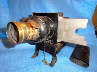 Antique McAllister Magic Lantern Slide Projector Oil burning 1886