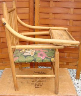 Vintage Wooden Sturdy Kids Chair High Chair Seat